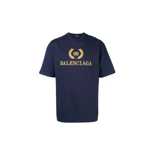 Balenciaga T-Shirts Men Marine Blue