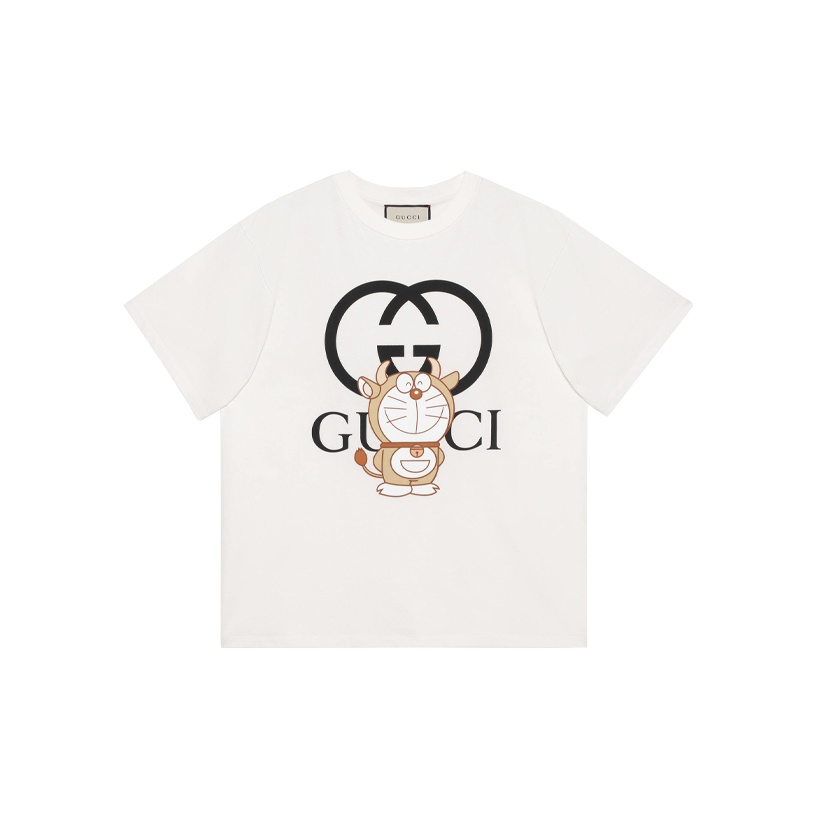 Doraemon X GUCCI T-Shirts Men Ivory White - Cheap Rcj Jordan Doraemon X GUCCI T-Shirts Men Ivory White - Cheap Rcj Jordan