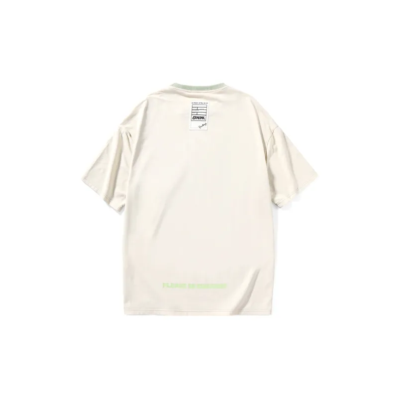 GENANX Straight Elbow Length Sleeved T Shirt Unisex-6