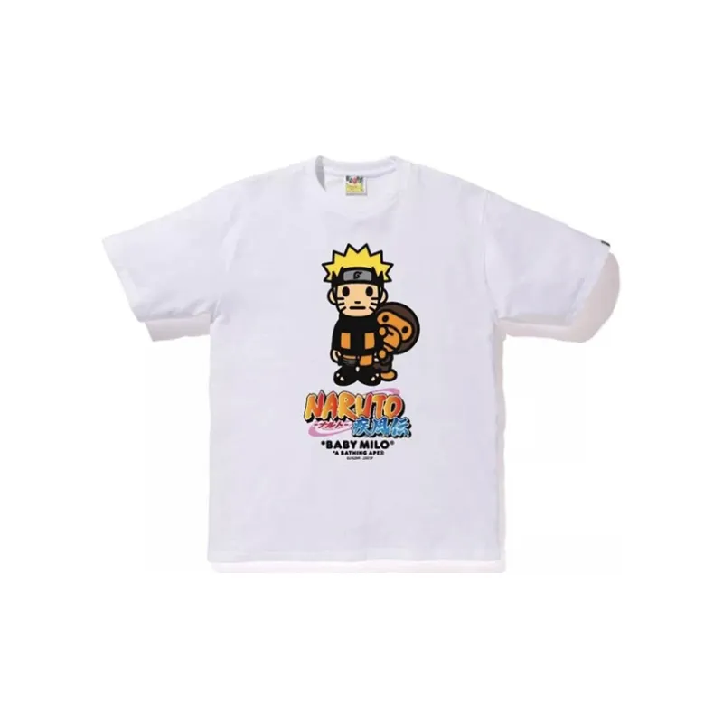 A BATHING APE X Naruto Milo #6 Tee White L - POIZON