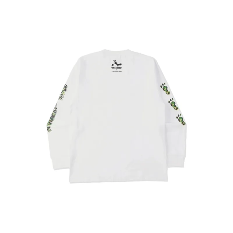 A BATHING APE X Tom And Jerry Footprints L/S Tee-3
