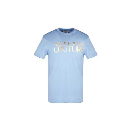 VERSACE JEANS COUTURE T-Shirts Men Light Blue