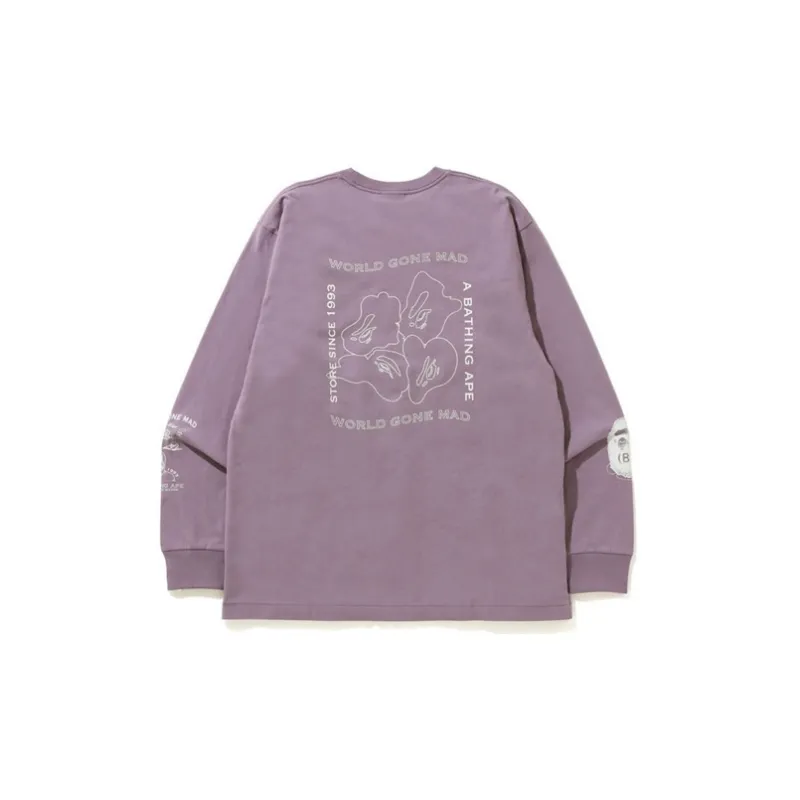 Bape Ink Print Relaxed #1 L/S Tee-5
