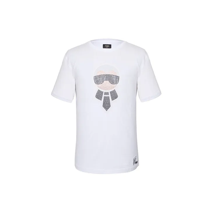 FENDI T Shirts Men White-0