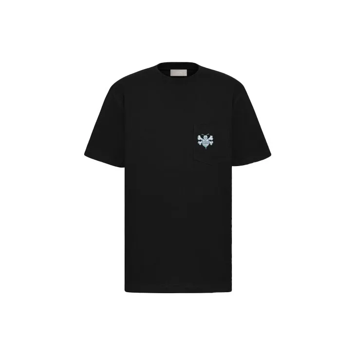 DIOR And Shawn Oversized Bee T-Shirt - POIZON