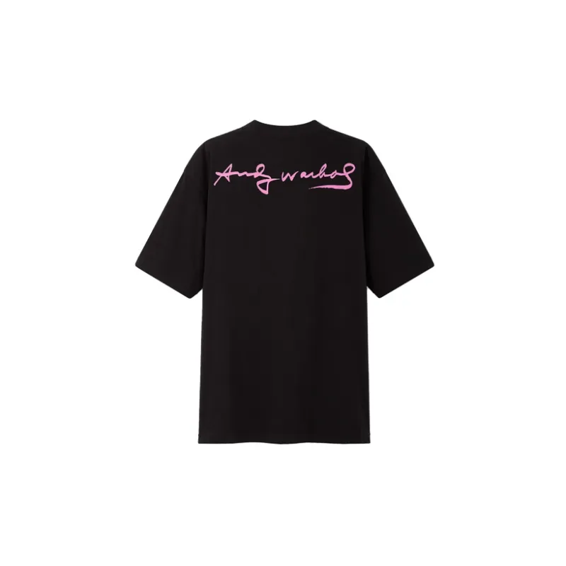 UNIQLO x Andy Warhol Drop Shoulder Sleeve T Shirt Unisex Black-1