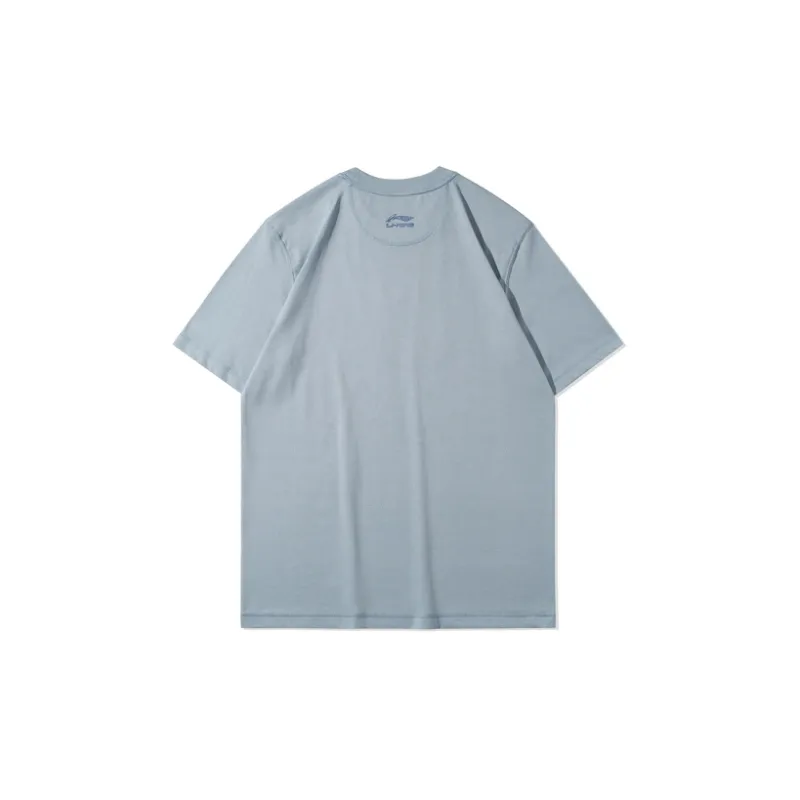 LiNing T Shirts Men Mist Blue-1