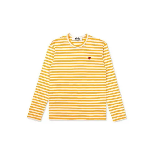 CDG Play Play T-Shirts Men Yellow