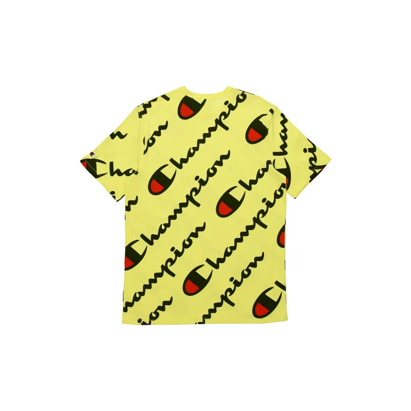 Champion T Shirt US Version Unisex Yellow-1