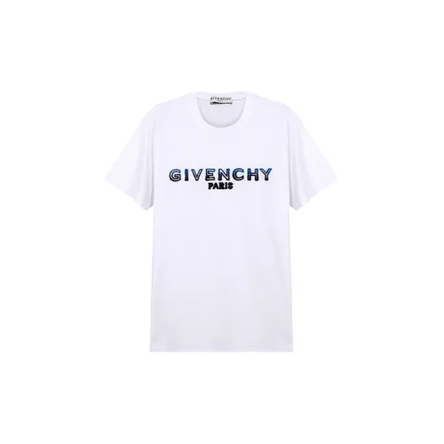 Givenchy T-Shirts Men White/Blue