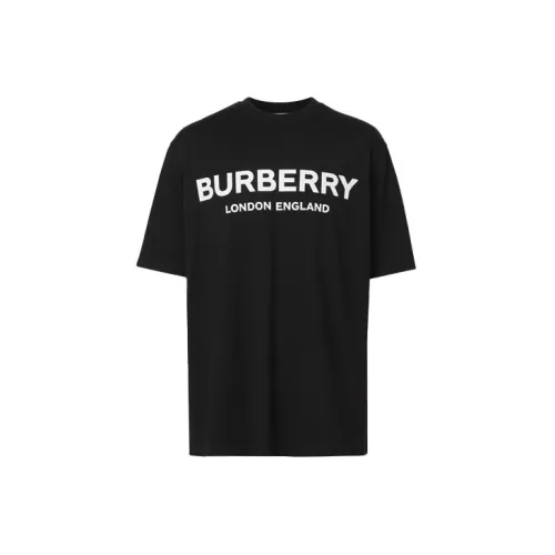 Burberry Cotton Printing T-Shirt Black