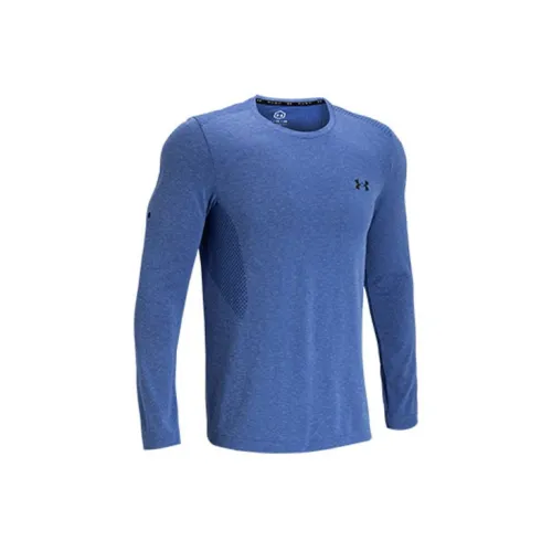 Under Armour Rush T-Shirts Men Blue