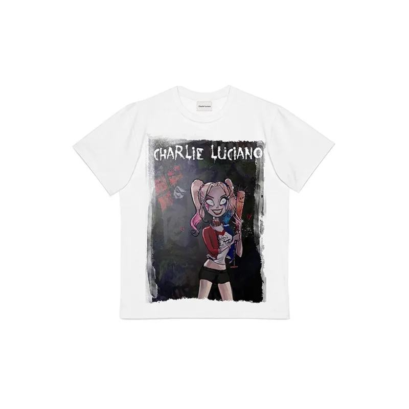 Charlie Luciano T Shirt Unisex White-1