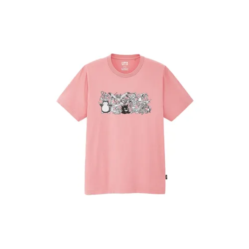 UNIQLO Pokémon Co-Branded Series T-Shirts Unisex Pink