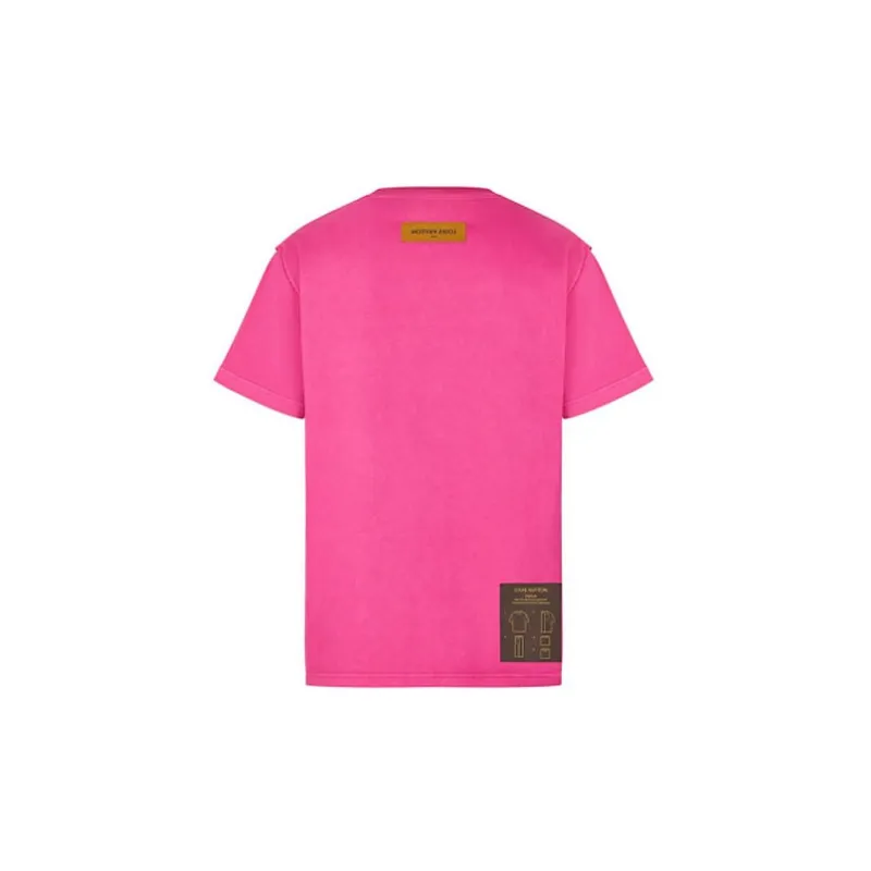 LOUIS VUITTON New Quarterly Products Of LV T-Shirts Men Pink-1