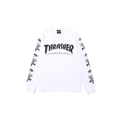 Thrasher T-Shirts Unisex White