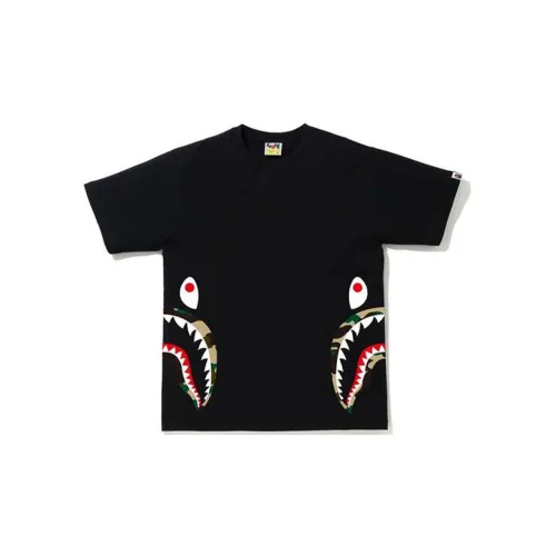 A BATHING APE Shark Series T-Shirts Unisex