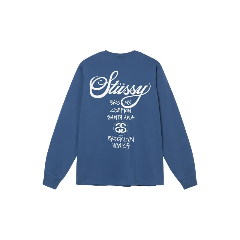 Stussy Classic Gear L/S Pigment Dyed Tee-3