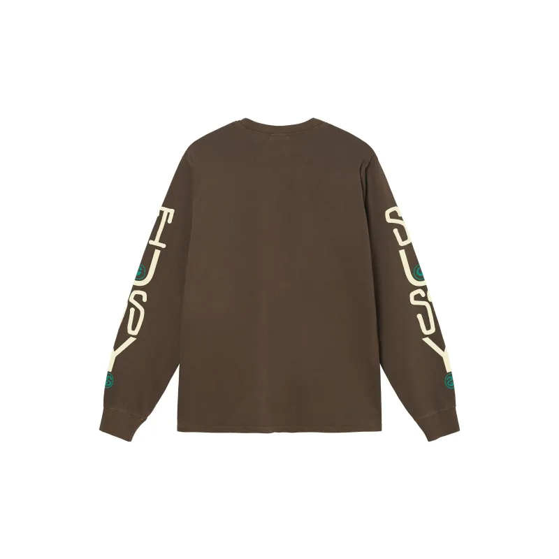 Stussy Classic Stack Pigment Dyed Long Sleeve Tee-13