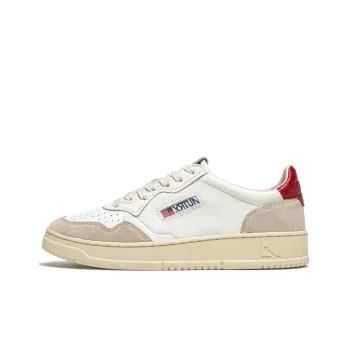 AUTRY Medalist Low 'White Suede Red'