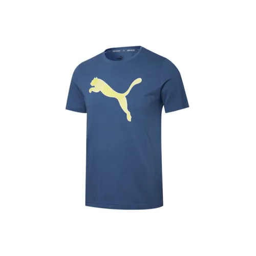 PUMA GRAPHIC T-Shirts Men Dark Denim Blue