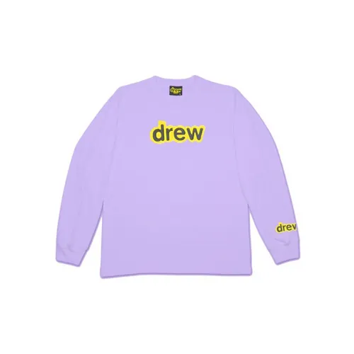 Drew House Letter Logo Series T-Shirts Unisex Lavender