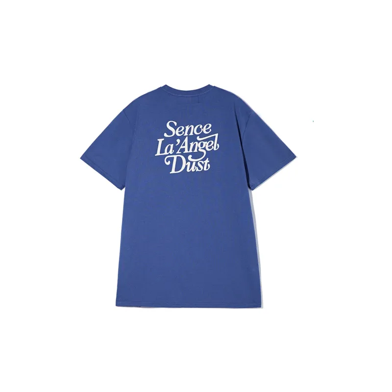 SENCE LA Crew Neck Loose Fit Straight Short Sleeved T Shirt Unisex-13