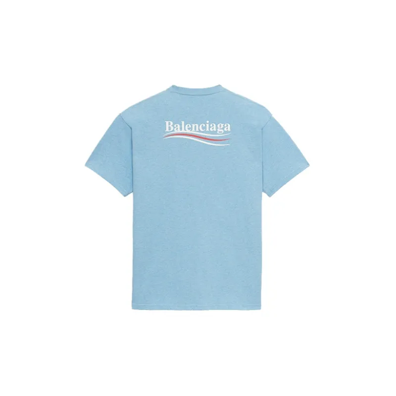 Balenciaga T Shirt Men's Carolina Blue-7