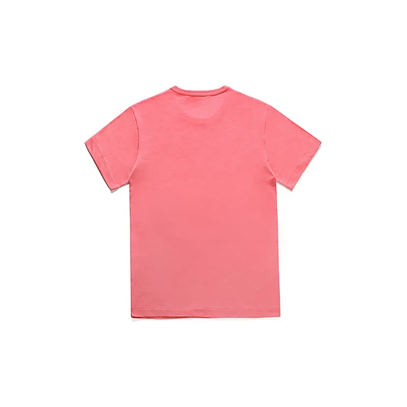 CDG Play Pastelle Red Heart T-shirt Pink-1