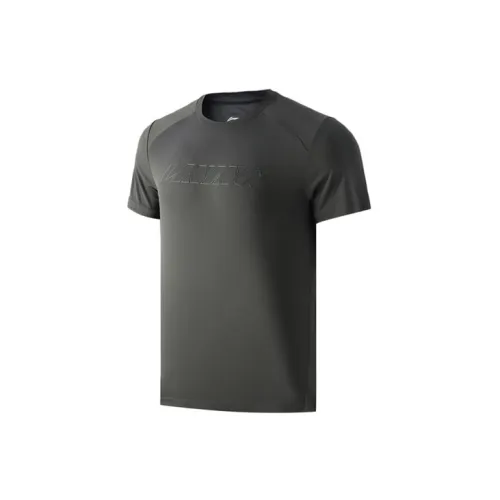 LINING T-Shirts Men Thunderstorm Gray