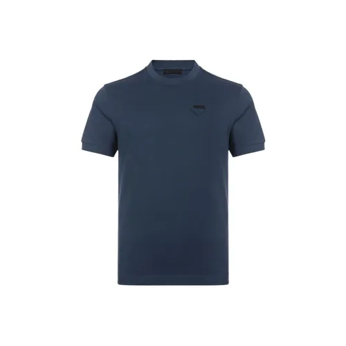 PRADA T-Shirts Men Uniforms Blue