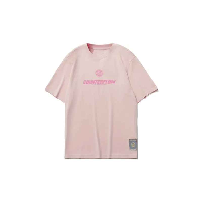 LINING CF T Shirts Men Light Pastel Pink-1