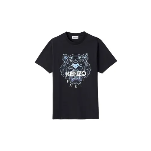 KENZO SS21 Tiger Print Short-sleeved T-shirt Black M