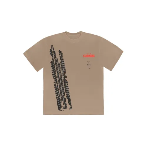 Travis Scott T-Shirts Unisex Light Brown