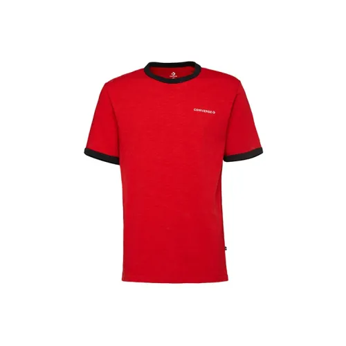 Converse Slub Ringer T-Shirts Men Red