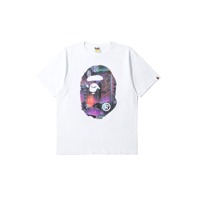 A BATHING APE Head One Point Tee SS21 Black M - POIZON