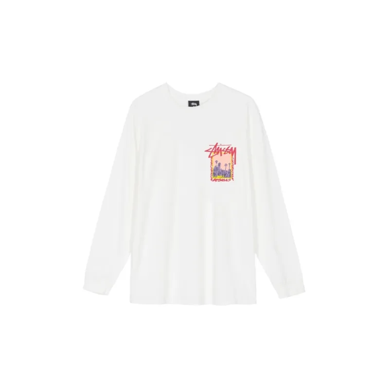 Stussy Palm Desert Pigment Dyed Long Sleeve Tee-9