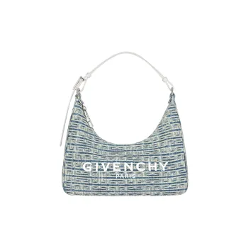GIVENCHY Cow Leather Shoulder Bag Handbag Shoulder Bag Small Size Women's Light Denim Blue