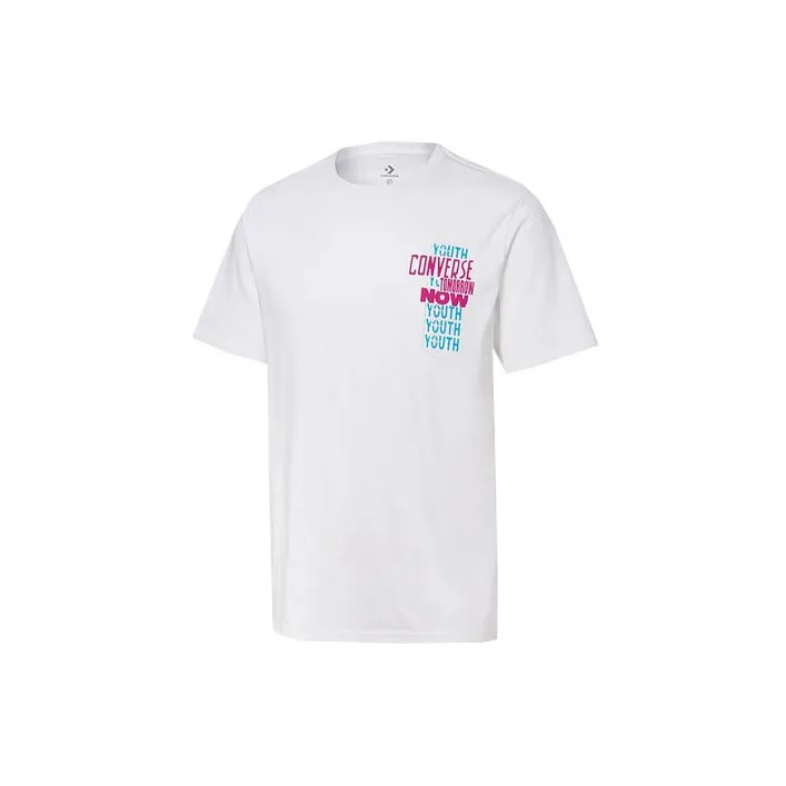 Converse Set-in Sleeve T-Shirt Men's White-2
