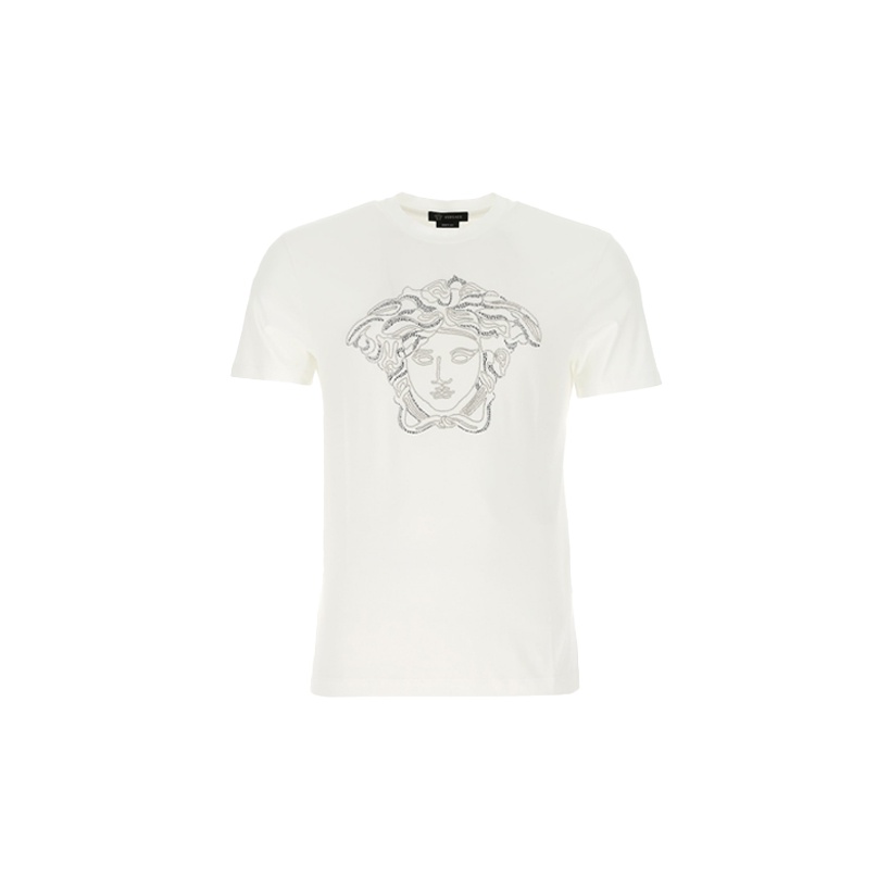 Tシャツ・カットソー VERSACE Men T-shirt White AU101931A10011 A225E VERSACE T-Shirts Men White - POIZON