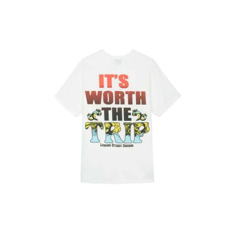 Stussy T Shirts Unisex Beige-1