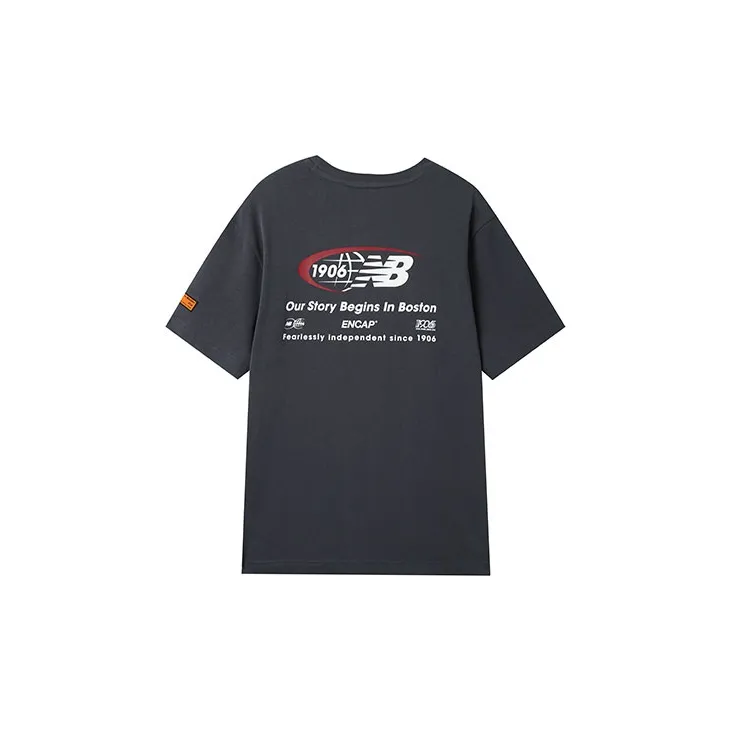 New Balance T Shirts Unisex Dark Gray-1