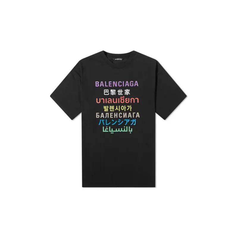 Balenciaga Languages Medium Fit T shirt-2