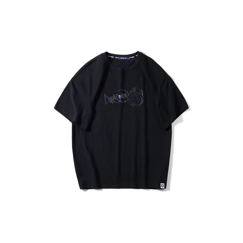 EPTISON Doraemon T Shirt Unisex Black-1