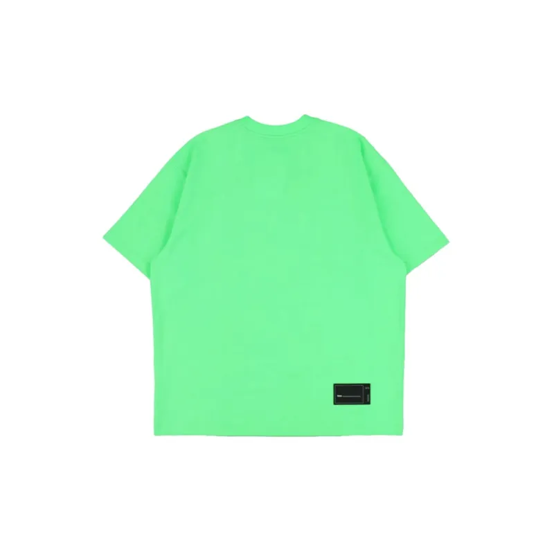 WE11DONE Logo Patch Oversized T shirt-1