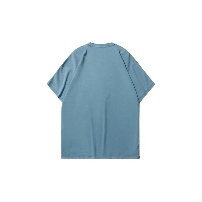 LiNing T Shirts Men Denim Blue-1