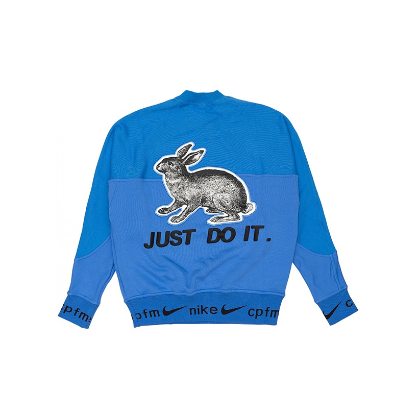 激レア! FW19 Nike x Cactus Plant Flea Market Fleece Crewneck Nike x Cactus Plant Flea Market Fleece Crewneck Blue Men's