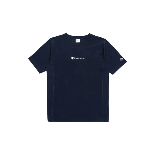 Champion Japanese Line T-Shirts Unisex Navy Blue