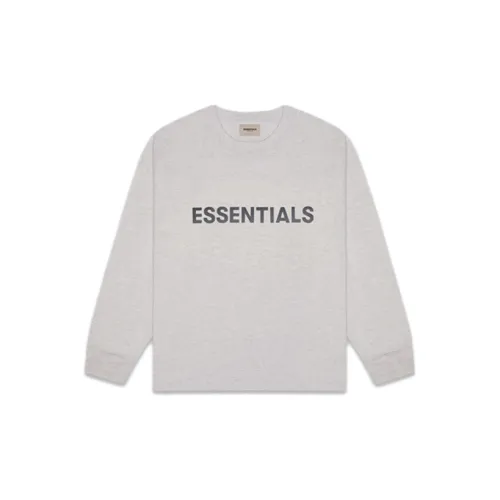 Fear of God Essentials Long Sleeve Tee Dark Heather Oatmeal