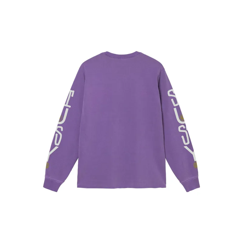 Stussy Classic Stack Pigment Dyed Long Sleeve Tee-5